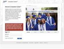 Tablet Screenshot of graduationcentral.jostens.com